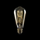 Golden LED Light bulb Carbon Line vertical filament Edison ST64 7W 640Lm E27 2700K Dimmable - C54 – photo 2
