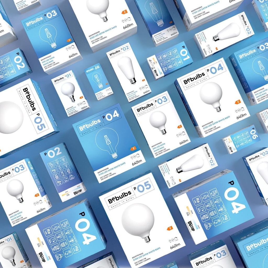 LED Porcelain Effect Light Bulb CRI 95 G95 7W 640Lm E27 2700K Dimmable - P03 – photo 6