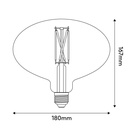 Glühbirne LED Ellittica Porzellan-Effekt CRI 95 E27 9W 1000Lm 2700K Dimmbar - P10 – Foto 3