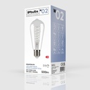 Lampadina LED Filamento Bianco Edison ST64 5,9W 500Lm E27 2700K Dimmerabile - W02 – foto 5