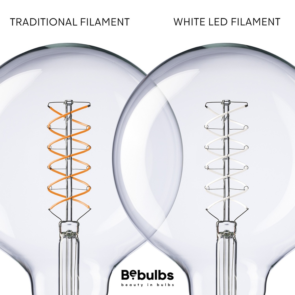 Lampadina LED Filamento Bianco Globo G125 5,9W 500Lm E27 2700K Dimmerabile - W04 – foto 3