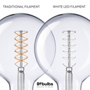 Lampadina LED Filamento Bianco Globo G125 5,9W 500Lm E27 2700K Dimmerabile - W04 – foto 3