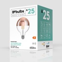 Ampoule LED Demi-sphère Cuivre Globe G125 7W 650Lm E27 2700K Dimmable - A25 – photo 4