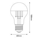 LED-Lampe Halbkugel Kupfer Tropfen A60 7W 650Lm E27 2700K dimmbar – A22 – Foto 3
