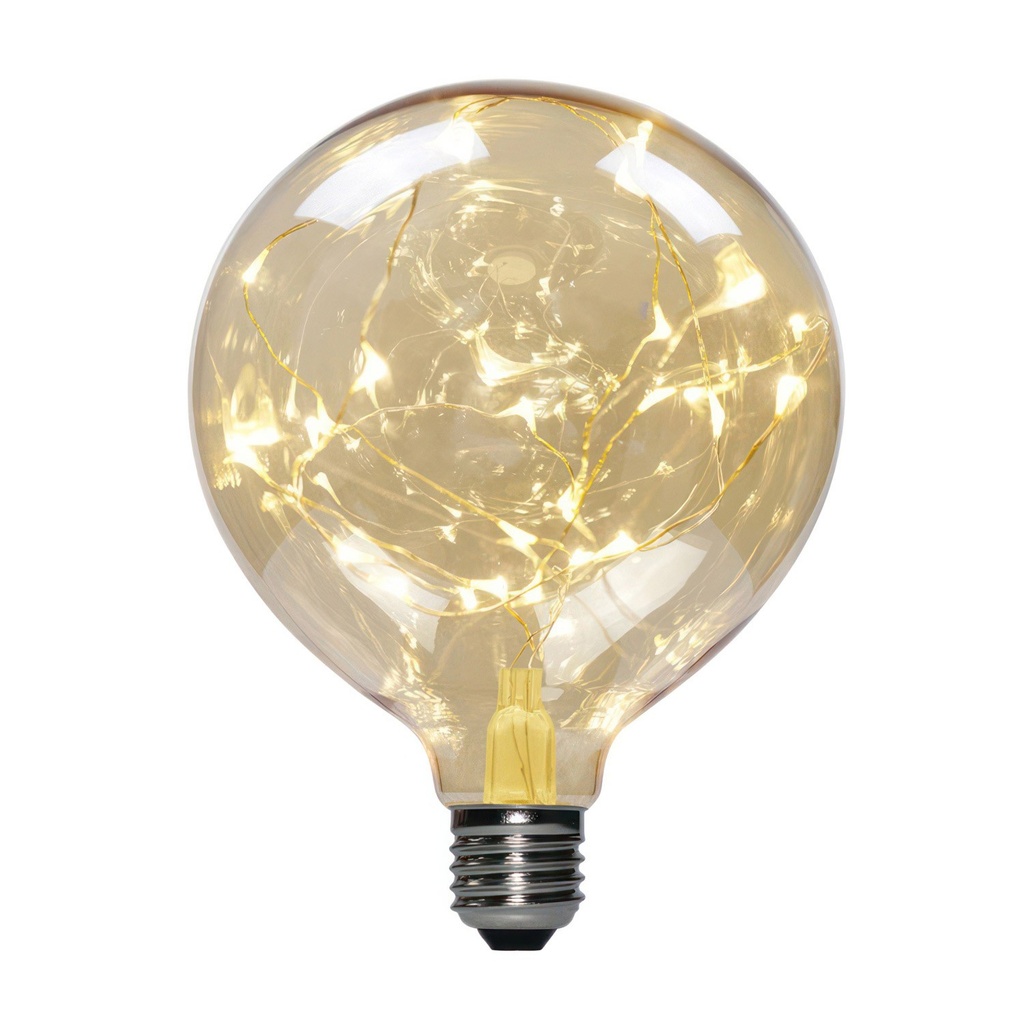 Milleluci Golden Globe G125 2W 40Lm E27 2000K LED Light bulb – photo 2