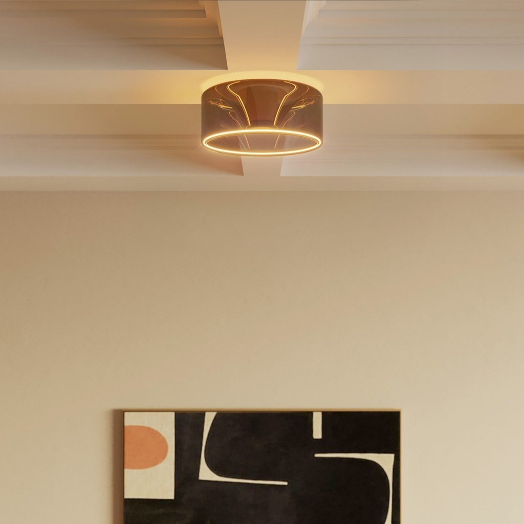 LED-Glühbirne Smoky Ghost Line Recessed Donut 195x83 6W 380Lm E27 1900K dimmbar – G12 – Foto 4