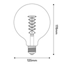 LED-Globe Smoky G125 4,8W 250Lm E27 1800K dimmbar – D04 – Foto 3