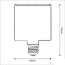 Lampadina LED Trasparente Ghost Line CRI 90 Cubetto 4,5W 300Lm E27 2200K Dimmerabile - G04 – foto 4