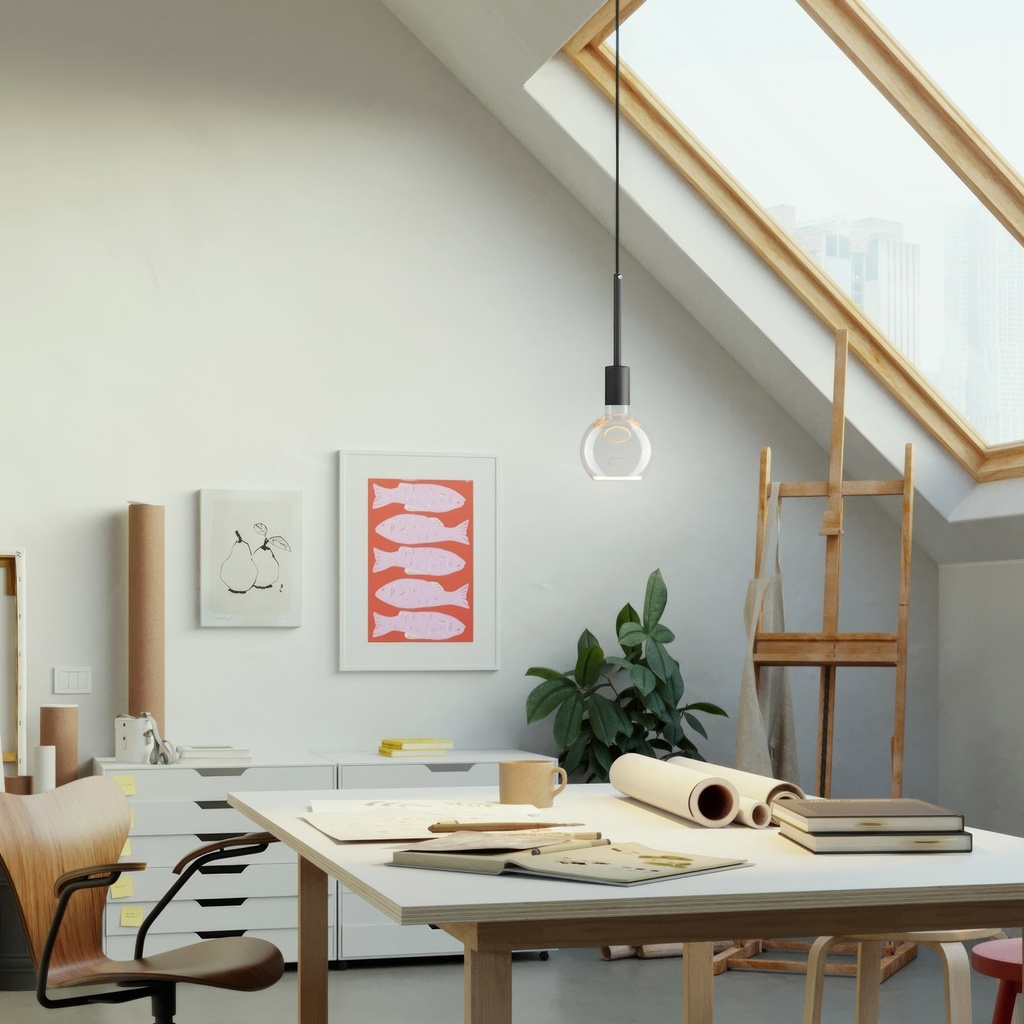 Lampadina LED Trasparente Ghost Line CRI 90 G125 4,5W 300Lm E27 2200K Dimmerabile - G05 – foto 3
