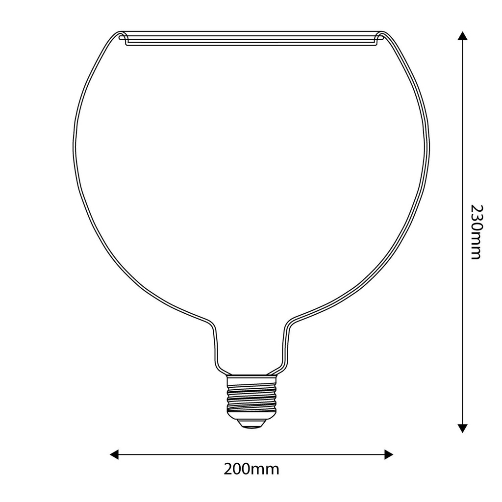 LED Light bulb Transparent Ghost Line CRI 90 G200 5W 350Lm E27 2200K Dimmable - G06 – photo 4