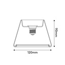 Lampadina LED Trasparente Ghost Line CRI 90 Mini Cone 6W 500Lm E27 2200K Dimmerabile - G07 – foto 6