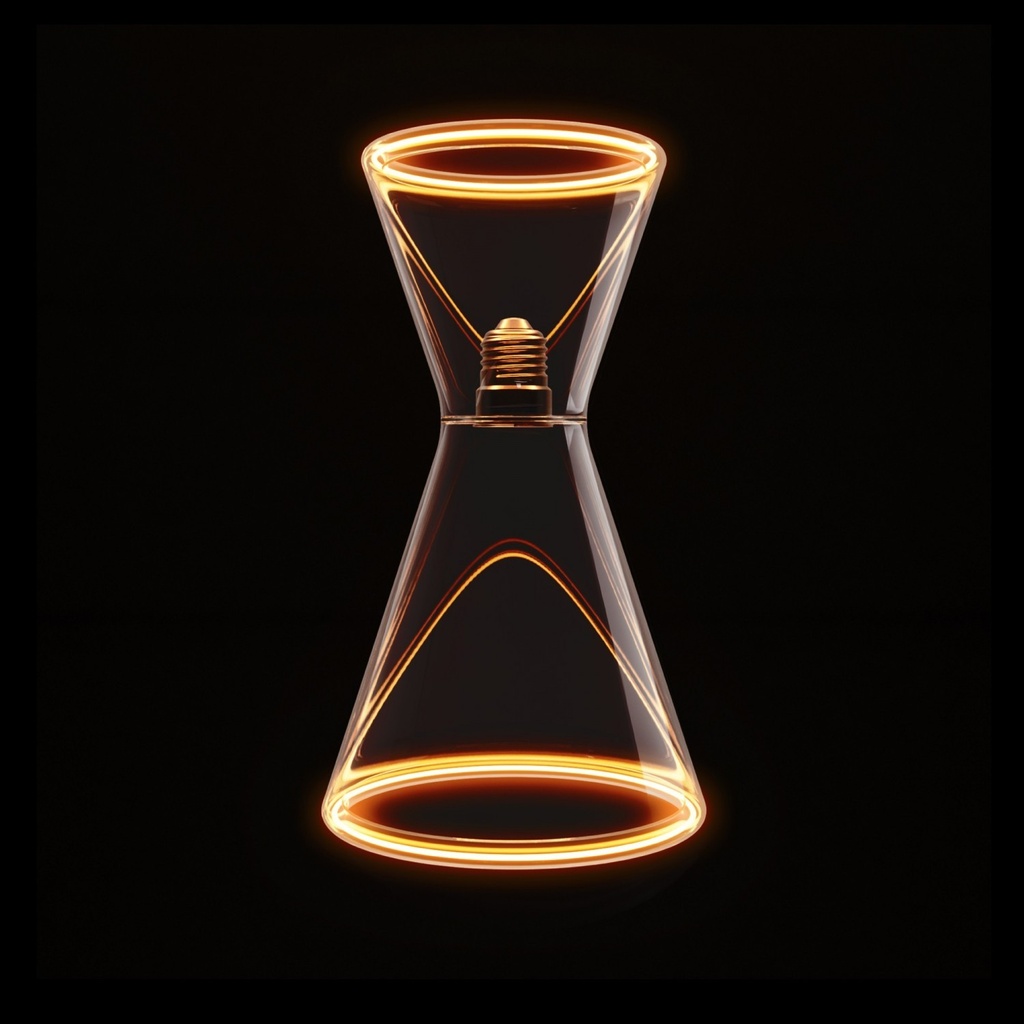 Glühbirne LED Transparent Ghost Line Doppelkonus 8W 780 Lm E27 2200K Dimmbar - G08 – Foto 2