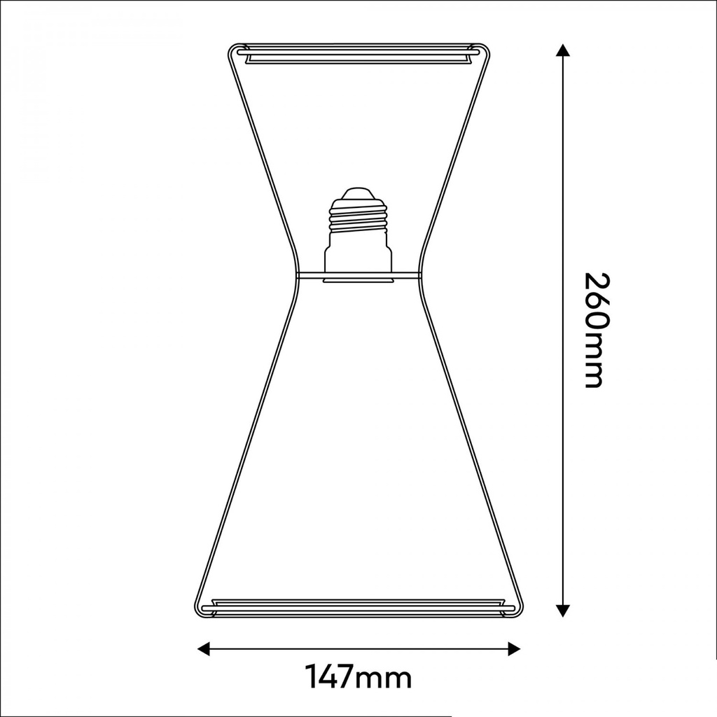 Glühbirne LED Transparent Ghost Line Doppelkonus 8W 780 Lm E27 2200K Dimmbar - G08 – Foto 6