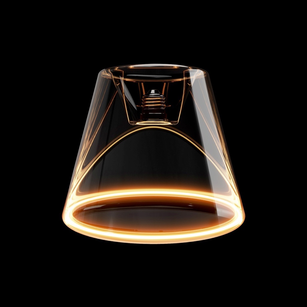 Lampadina LED Trasparente Ghost Line Recessed Cone 6W 500Lm E27 2200K Dimmerabile - G01 – foto 2