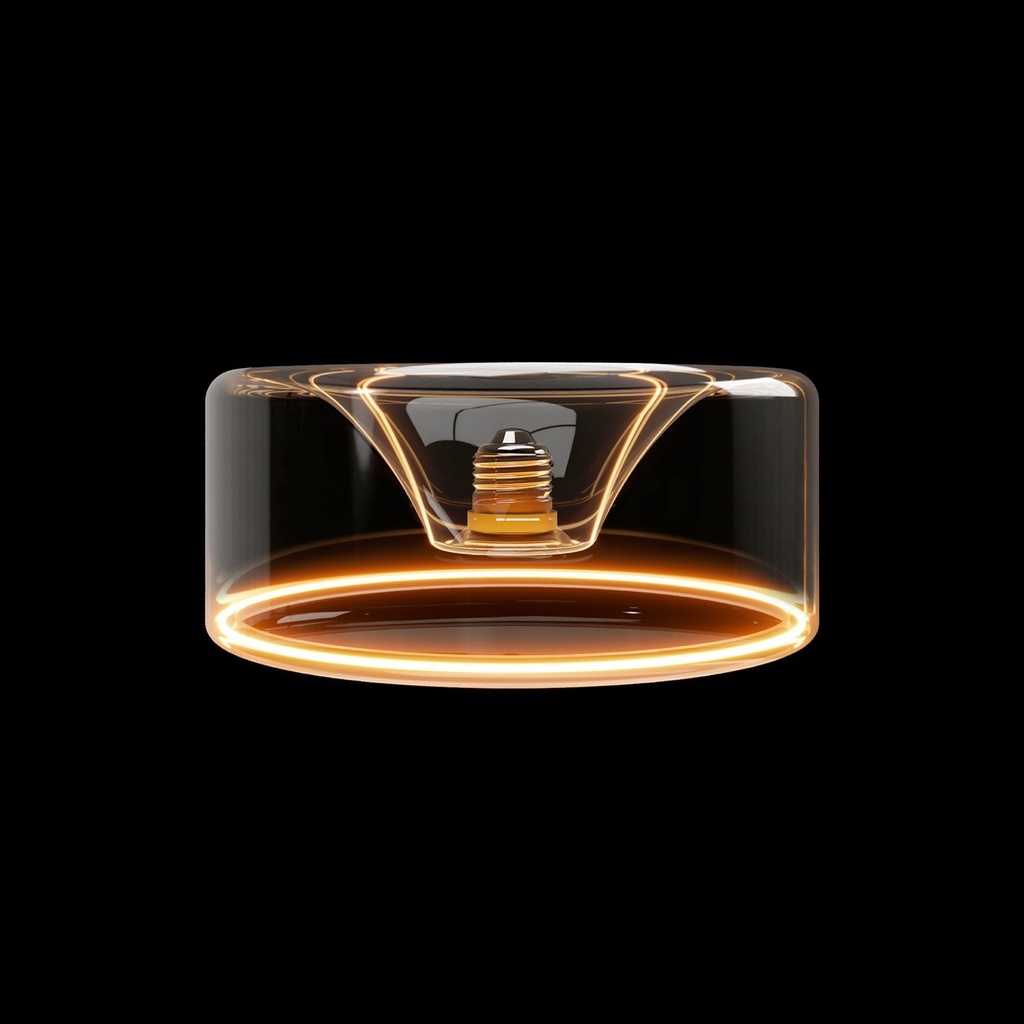 Lampadina LED Trasparente Ghost Line Recessed Donut 195x83 6W 500Lm E27 2200K Dimmerabile - G02 – foto 2