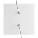 Kit rosone Rose-One quadrato, 200 mm, con 2 fori e 4 fori laterali – Bianco, Bianco opaco – foto 2