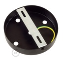 Kit rosone cilindrico in metallo a 5 fori – Nero, Conico – foto 3