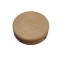 Mini Zylinderrosette aus Holz mit 4 seitlichen Löchern (Verteilerdose) – Foto 2