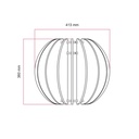 LAMPSHHADE elliptical lampshade made of sound-absorbing material – White melange – photo 4