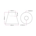 Impero outdoor lampshade with E27 fitting – Bernice dove grey – photo 6
