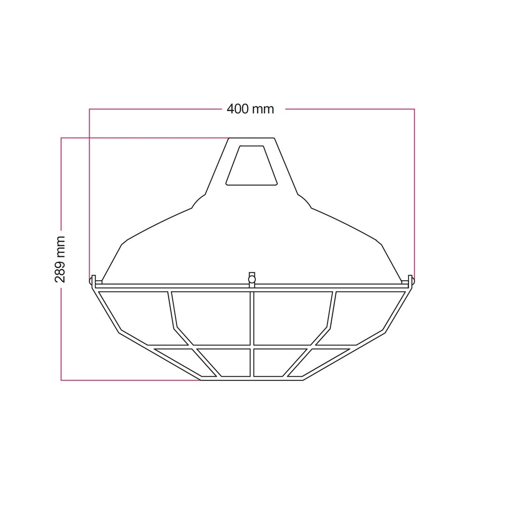 Harbour lampshade with metal cage – White – photo 3