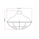 Harbour lampshade with metal cage – White – photo 3