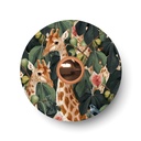 Paralume mini piatto Ellepì con animali della giungla 'Wildlife Whispers', diametro 24 cm - Made in Italy – Giraffe – foto 4