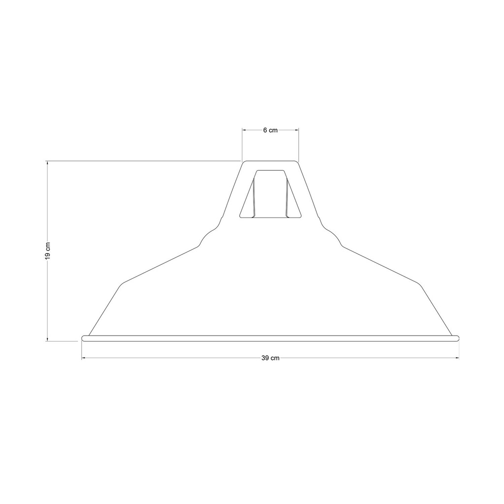 Harbour-Lampenschirm aus emailliertem Metall mit E27-Fassung, Durchmesser 38 cm – Weiß – Foto 6