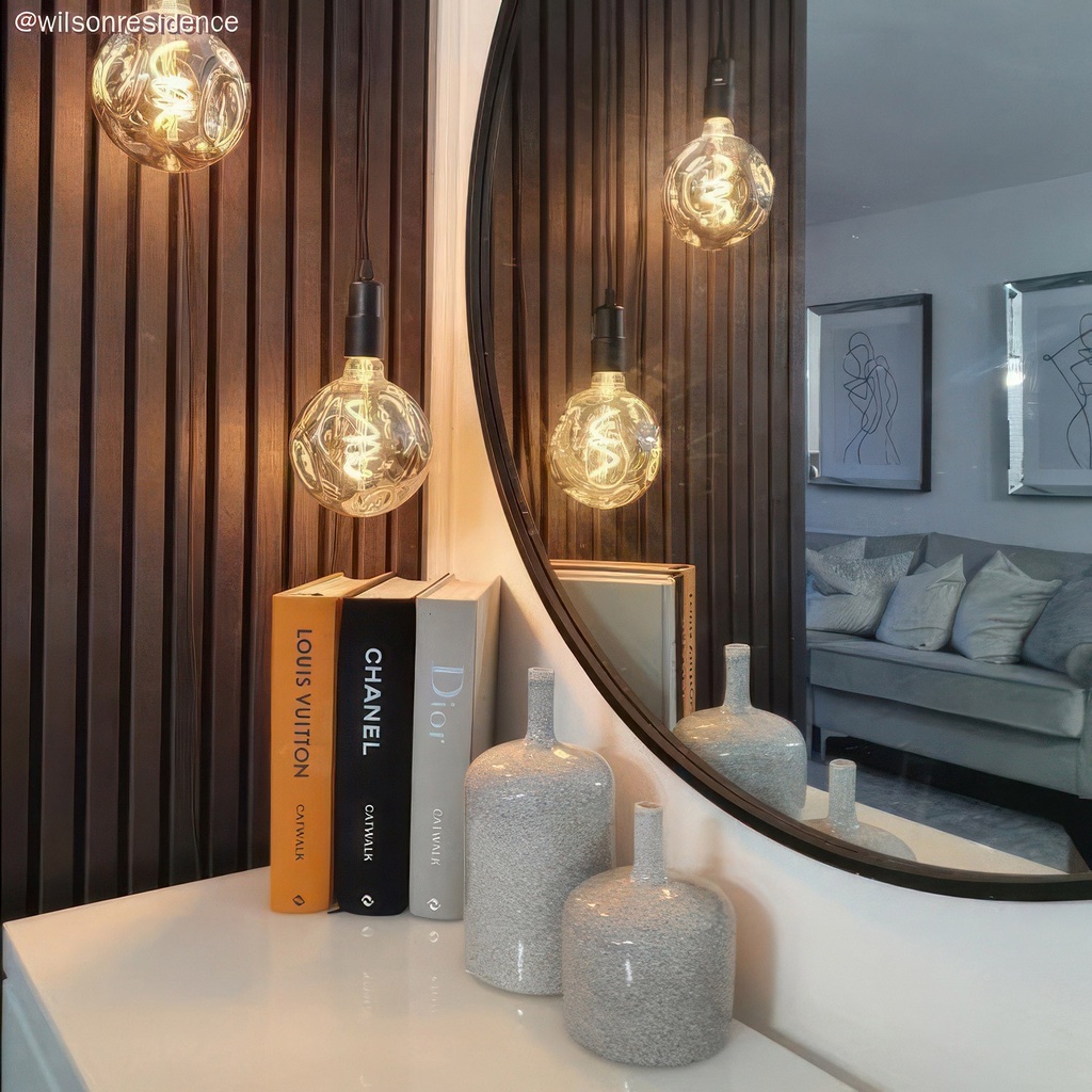 Ampoule LED Smoky Bumped Globe G140 filament spirale 5W 150Lm E27 2000K dimmable – photo 7