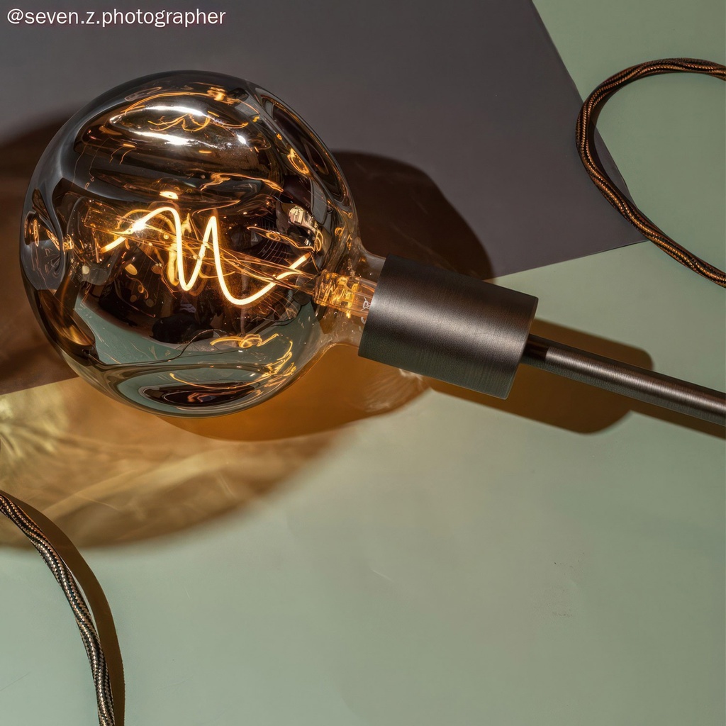 Ampoule LED Smoky Bumped Globe G140 filament spirale 5W 150Lm E27 2000K dimmable – photo 9