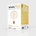 LED-Glühbirne Gold Carbon Line Spiralfaden Globe G95 4W 250Lm E27 1800K dimmbar – C06 – Foto 4