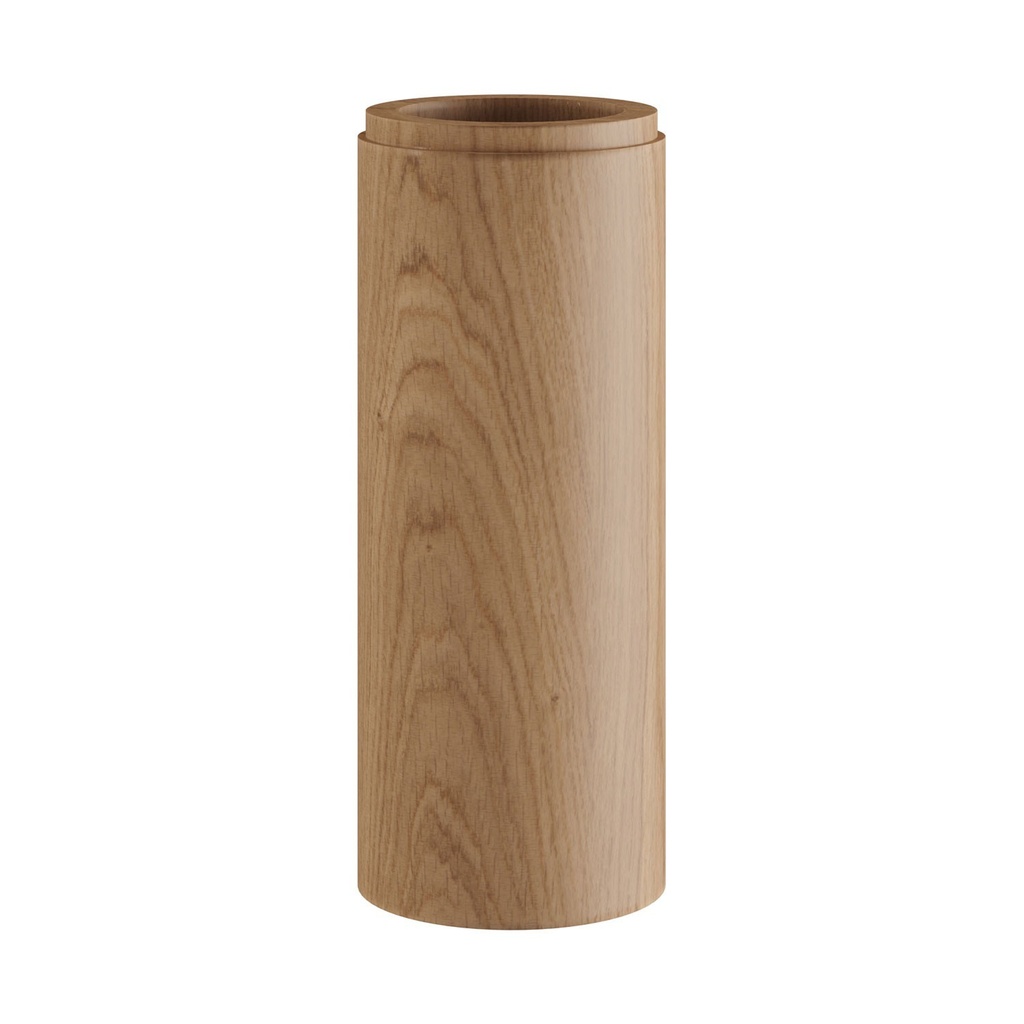 Tub-E14, tubo in legno per faretto con portalampada doppia ghiera E14 – foto 4