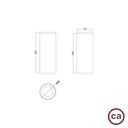 Tub-E14, tubo in legno per faretto con portalampada doppia ghiera E14 – foto 7