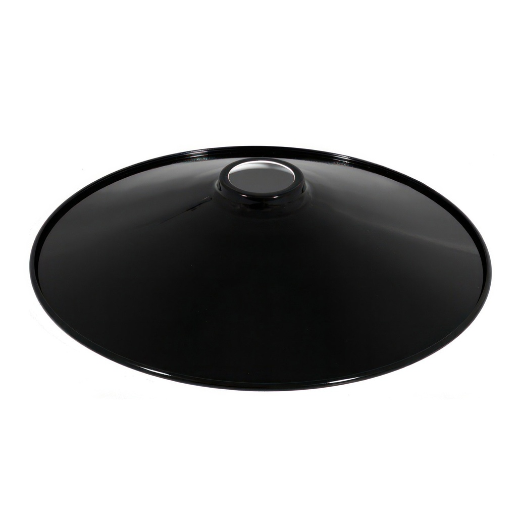 Swing lampshade in enamelled metal for E27 lamp holder – Black – photo 3