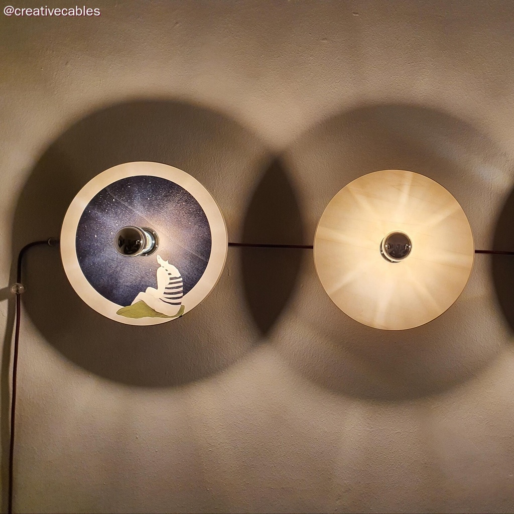 Paralume UFO in legno naturale – foto 3