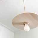 Paralume UFO in legno naturale – foto 4