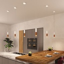 Tub-E14, double metal spotlight tube with E14 double ring lamp holder – Matt white and brushed copper – photo 4