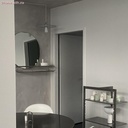 Paralume piatto Ellepì oversize in Dibond per lampade a sospensione da esterni, diametro 40 cm - Made in Italy – Bianco – foto 8