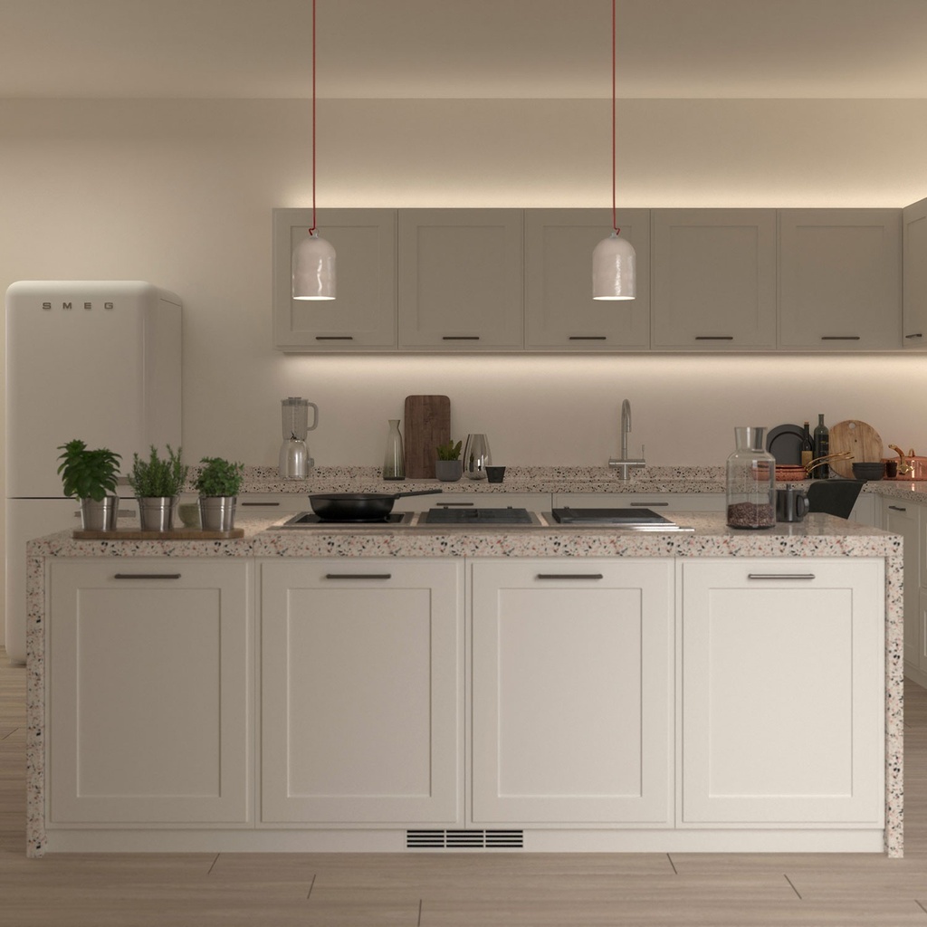 Paralume Campana Mini XS in ceramica per sospensione - Made in Italy – Bianco lucido – foto 2