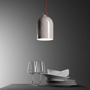 Paralume Campana Mini XS in ceramica per sospensione - Made in Italy – Bianco lucido – foto 3