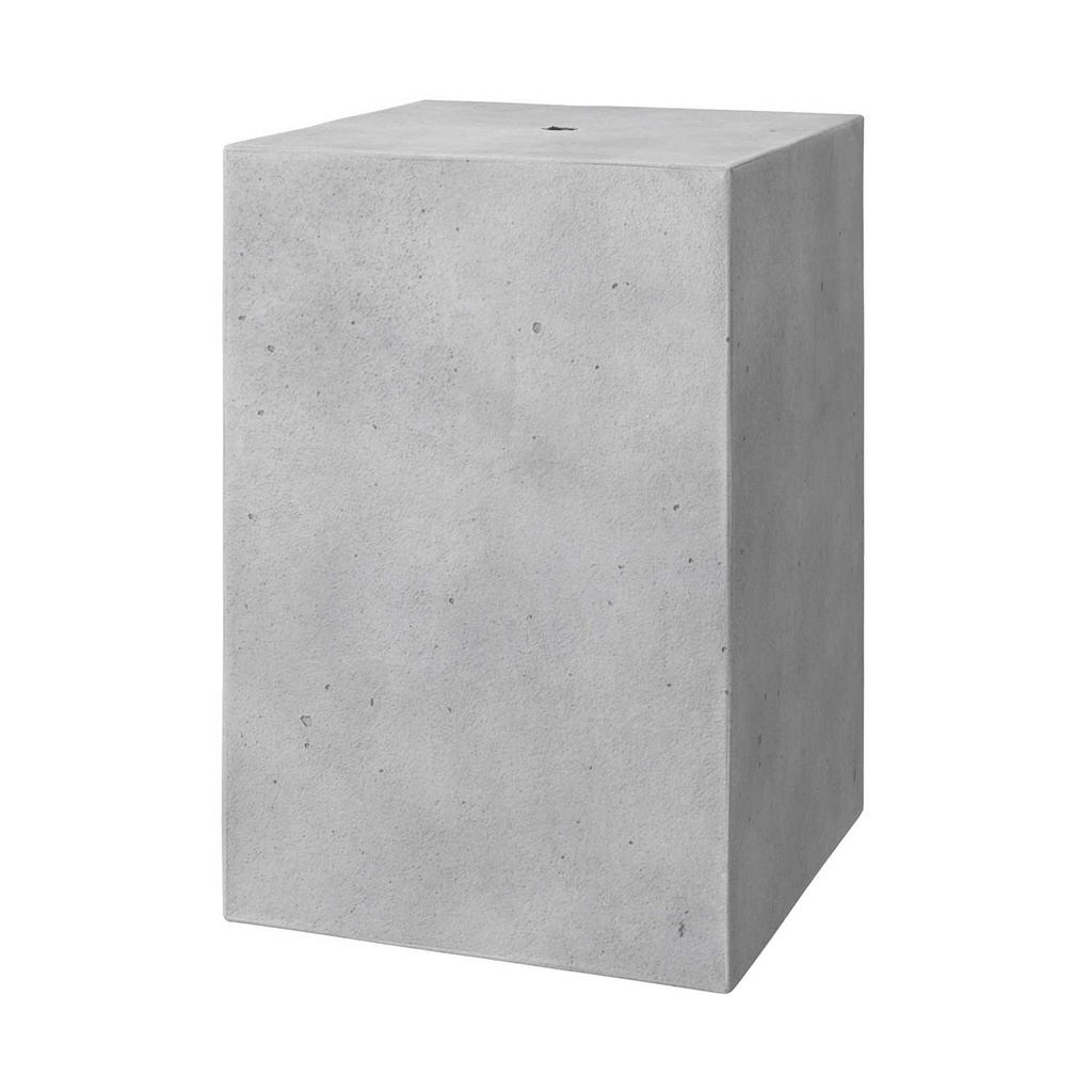 Cube cement lampshade for pendant light, with cable clamp and E27 lamp holder – Light cement – photo 5