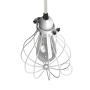 Abat-jour cage Drop en métal pour ampoule apparente avec collier de fixation réglable – Blanc – photo 4