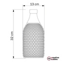 Jéroboam bottle-shaped metal bulb cage lampshade – photo 6