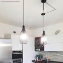 Jéroboam bottle-shaped metal bulb cage lampshade – photo 9