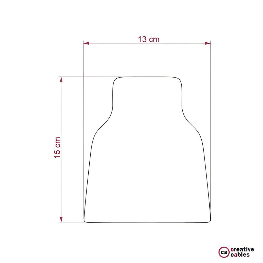 Vaso ceramic lampshade, Materia collection - Made in Italy – Glossy white – photo 5