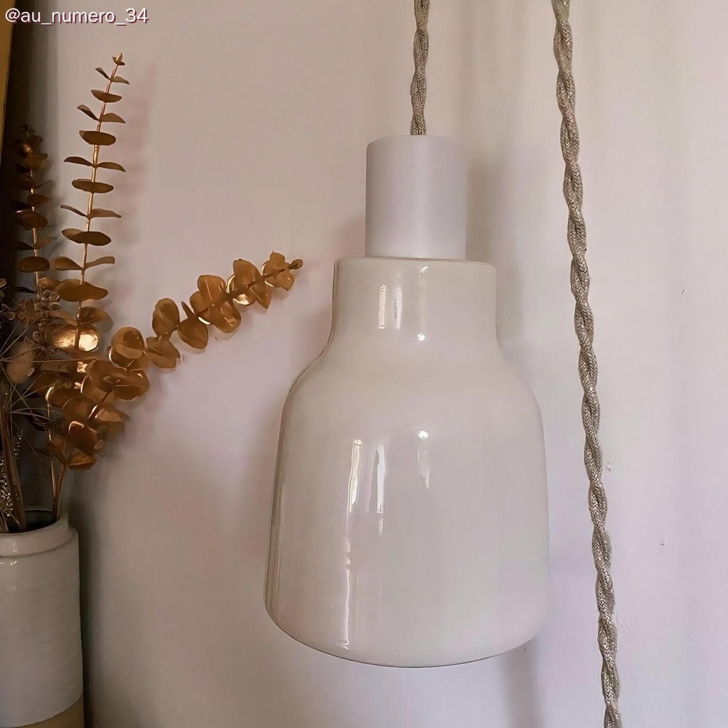 Vaso ceramic lampshade, Materia collection - Made in Italy – Glossy white – photo 27