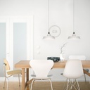 Industrial ceramic lampshade for suspension – Glossy white – photo 2