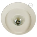 Industrial ceramic lampshade for suspension – Glossy white – photo 4