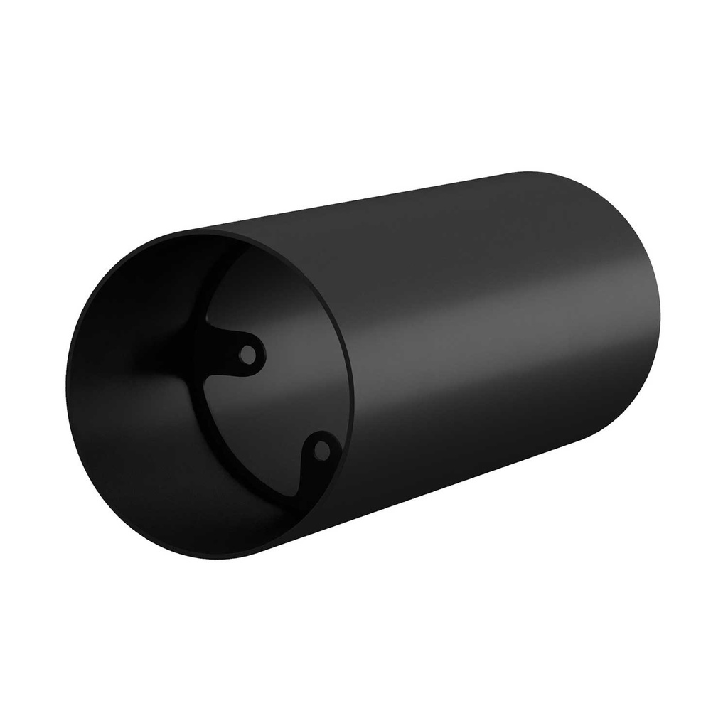Tub-E14, metal spotlight tube with E14 double ring lamp holder – Black – photo 3