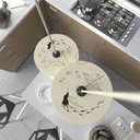 UFO-Lampenschirm aus Holz, Special Edition Italienische Illustratoren, wendbar, Durchmesser 33 cm – Fernando Cobelo – Foto 2